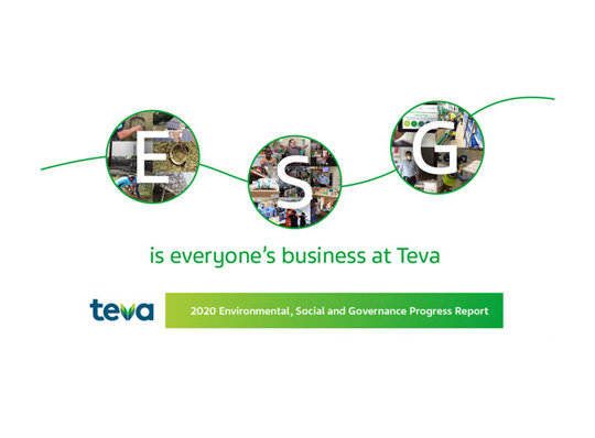 Is everyone's business at Teva - 2020 enviromental, social and governance Progress Report