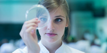 Woman in a lab