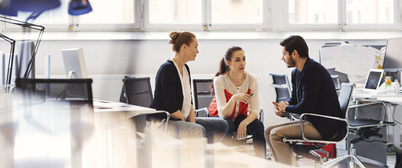 People having a meeting