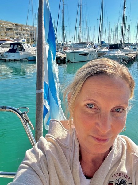 Sharon Biran - Teva Israel pictured sailing