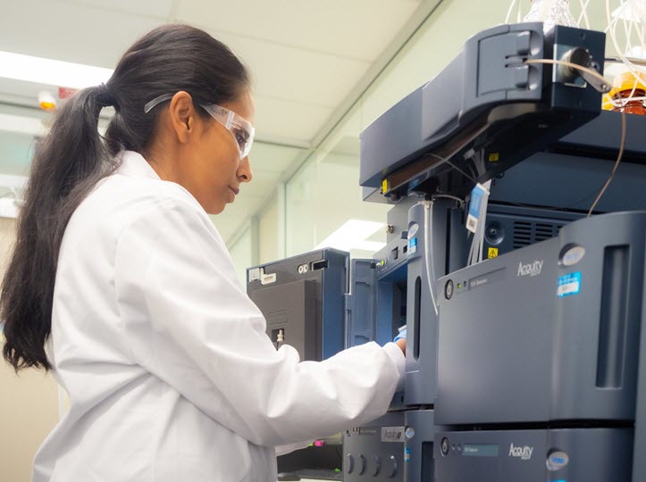 woman in a lab