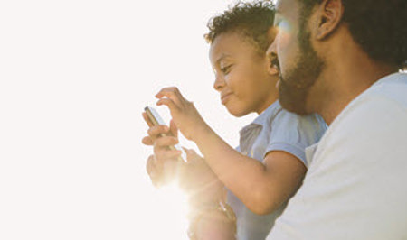 father-son-phone