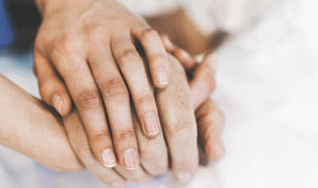 holding hands