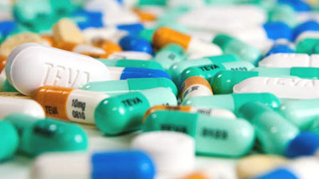 Various medicines capsules